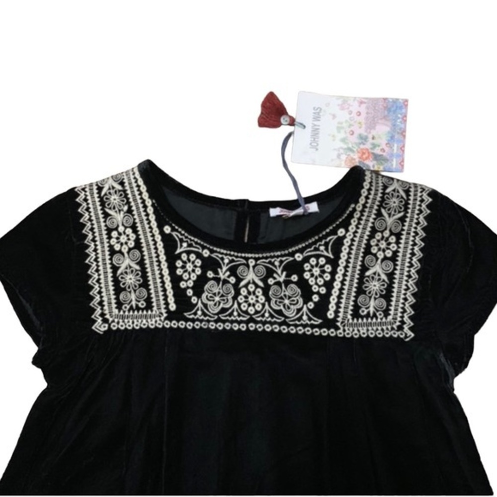 NWT Johnny Was velvet embroidered tunic size M (6-7). - Picture 2 of 6